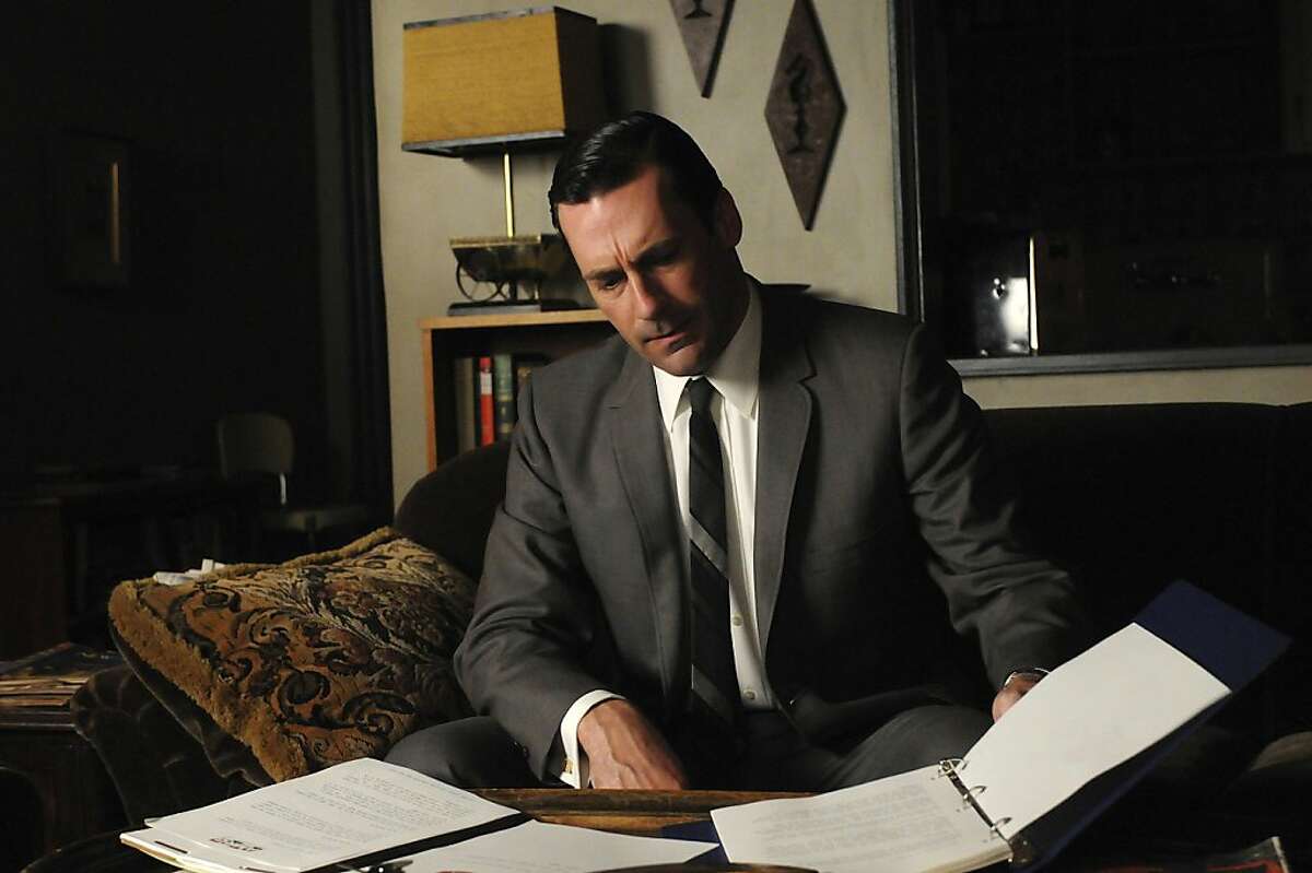 In this image released by AMC, Jon Hamm portrays Don Draper in a scene from "Mad Men." (AP Photo/AMC)