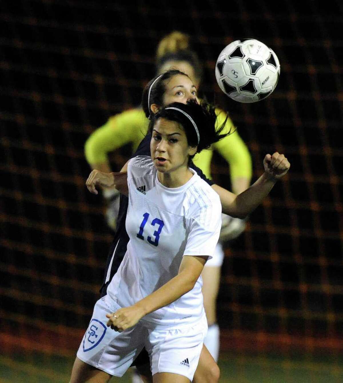 Hailey Ardoin of Clemens High SChool controls the ball against Smithson Valley during girls soccer action at Clemens High School on Friday, March 23, 2012. Billy Calzada / San Antonio Express-News