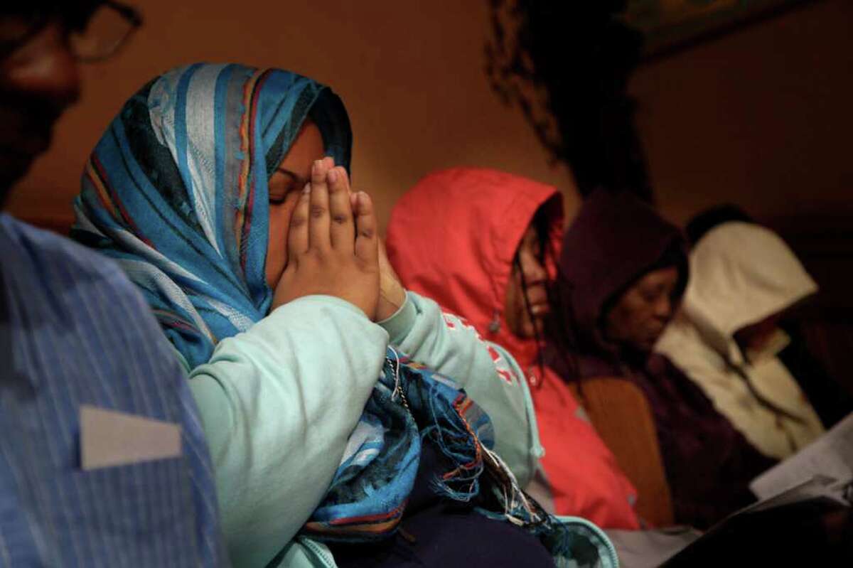 Hoodies worn at NYC church service
