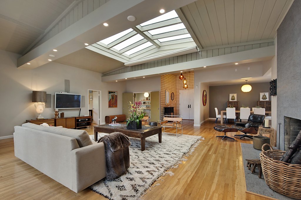 Open-plan Berkeley home with lush landscaped yard
