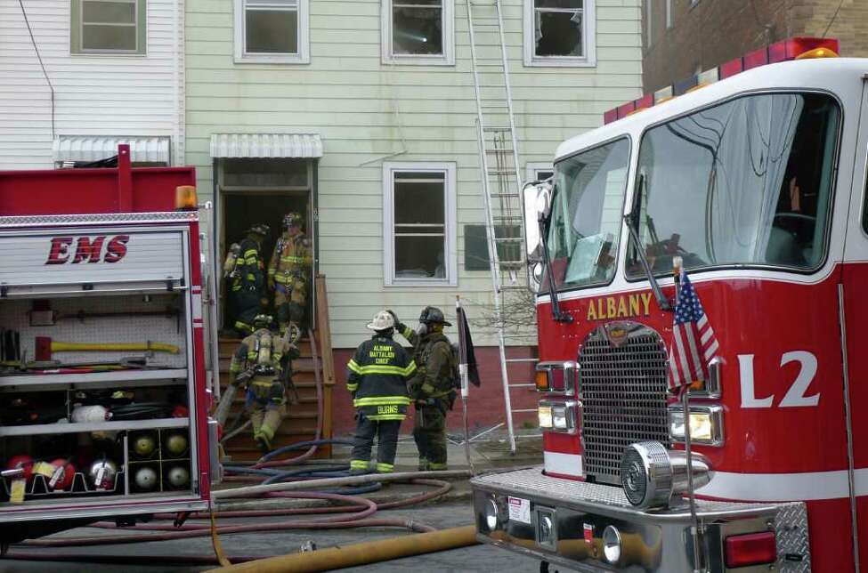 House fire on Albany's Watervliet Avenue