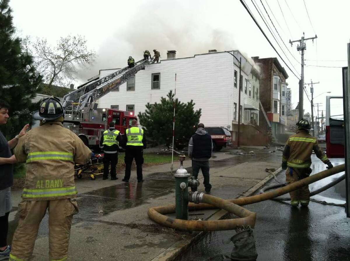 House fire on Albany's Watervliet Avenue
