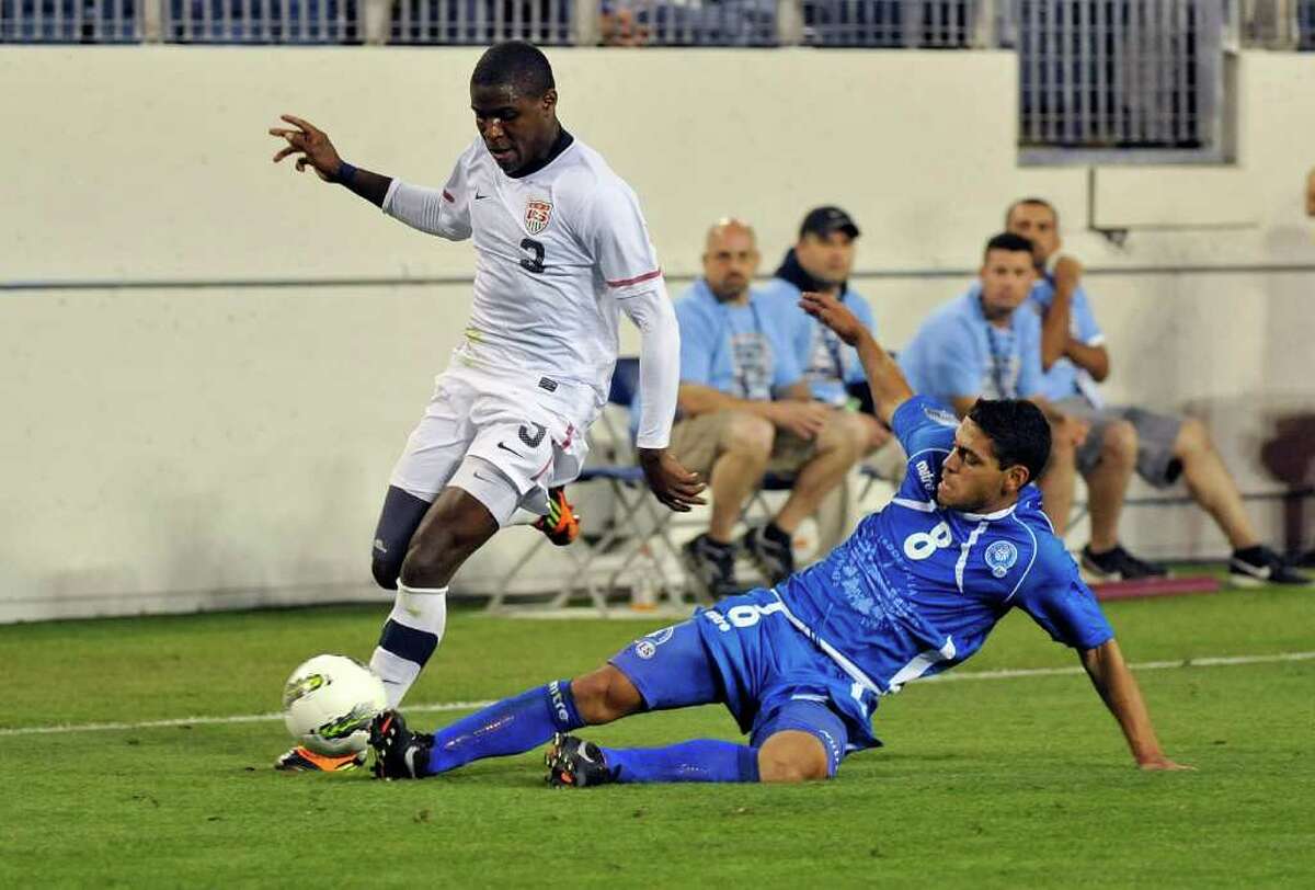 Dynamo right back Kofi Sarkodie, left, played in two of the three men's Olympic qualifying matches.