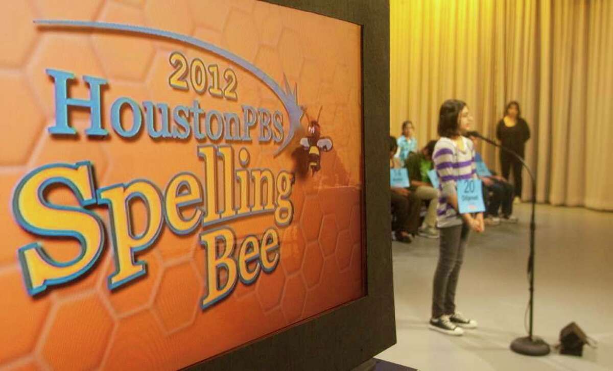 Dilpreet Gill, 12, from Harmony Science Academy competes in the 2012 Houston PBS Spelling Bee on Saturday March 31, 2012 in Houston, TX. The top 55 spellers from 1,040 schools in 42 counties competed at the Melcher Center for Public Broadcasting at the University of Houston main campus to win the opportunity to participate in the Scripps National Spelling Bee in Washington D.C. from May 27 to June 1.