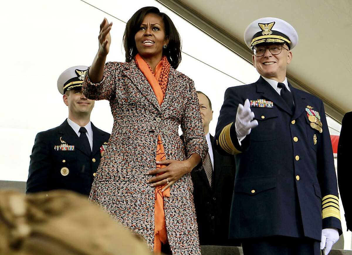 Michelle Obama commissions Coast Guard cutter