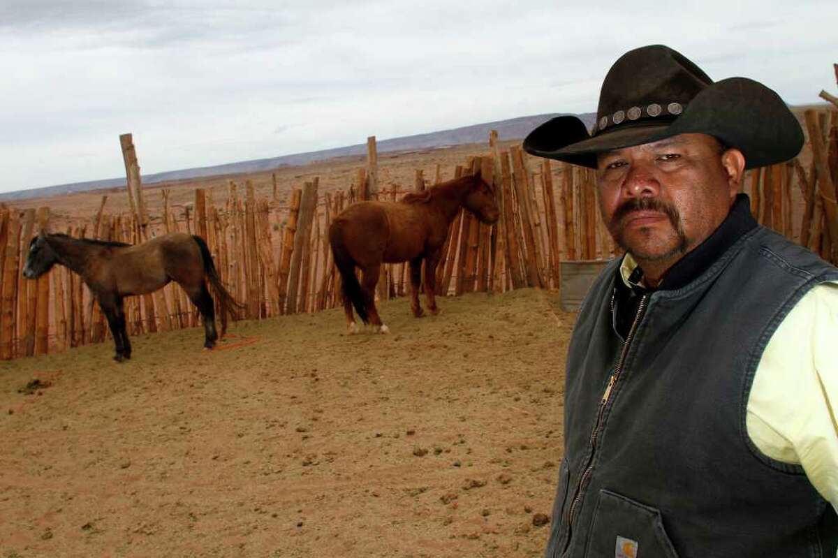 Larry Gordy discovered an abandoned uranium mine in 2010 at his ranch on the Navajo reservation in Cameron, Ariz. Many such sites have yet to be cleaned, and the tribe is bitter over the federal government's failure to address the issue.