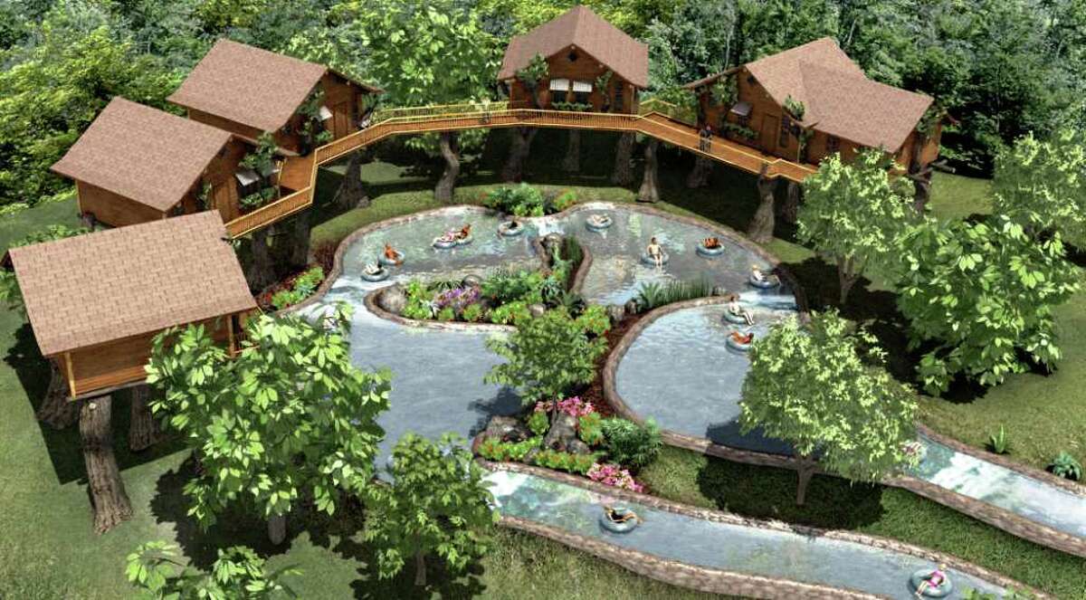 Artist's rendering of TubenBach, the new attraction at Schlitterbahn waterpark in New Braunfels