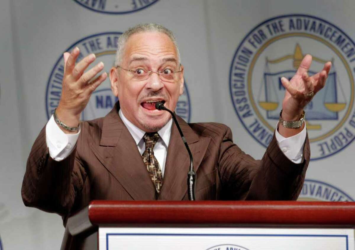 DETROIT, MI - APRIL 27: Rev. Jeremiah Wright delivers the keynote address at the Detroit NAACP annual Fight For Freedom Fund Dinner April 27, 2008 in Detroit, Michigan. Rev. Wright was Democratic presidential candidate Barack Obama's (D-IL) pastor for twenty years until his recent retirement. (Photo by Bill Pugliano/Getty Images)