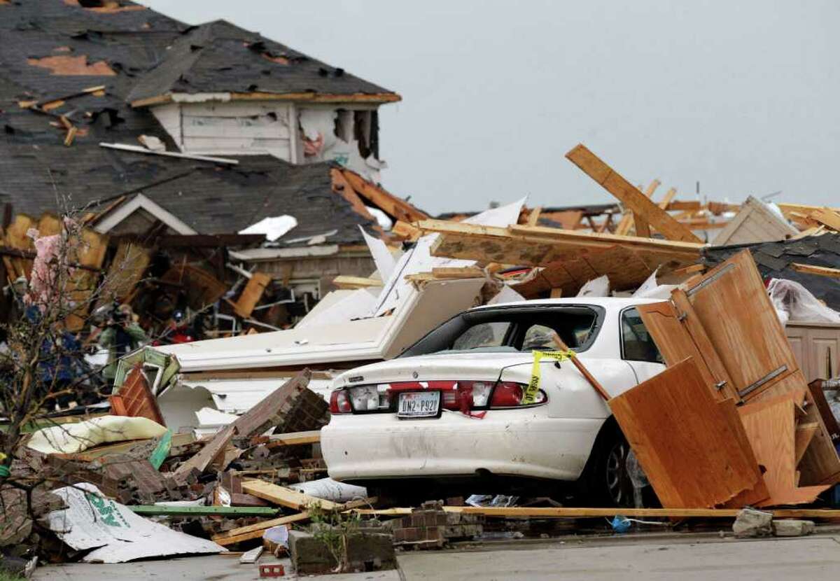 News of the world in photos: Tornadoes and destruction in Texas