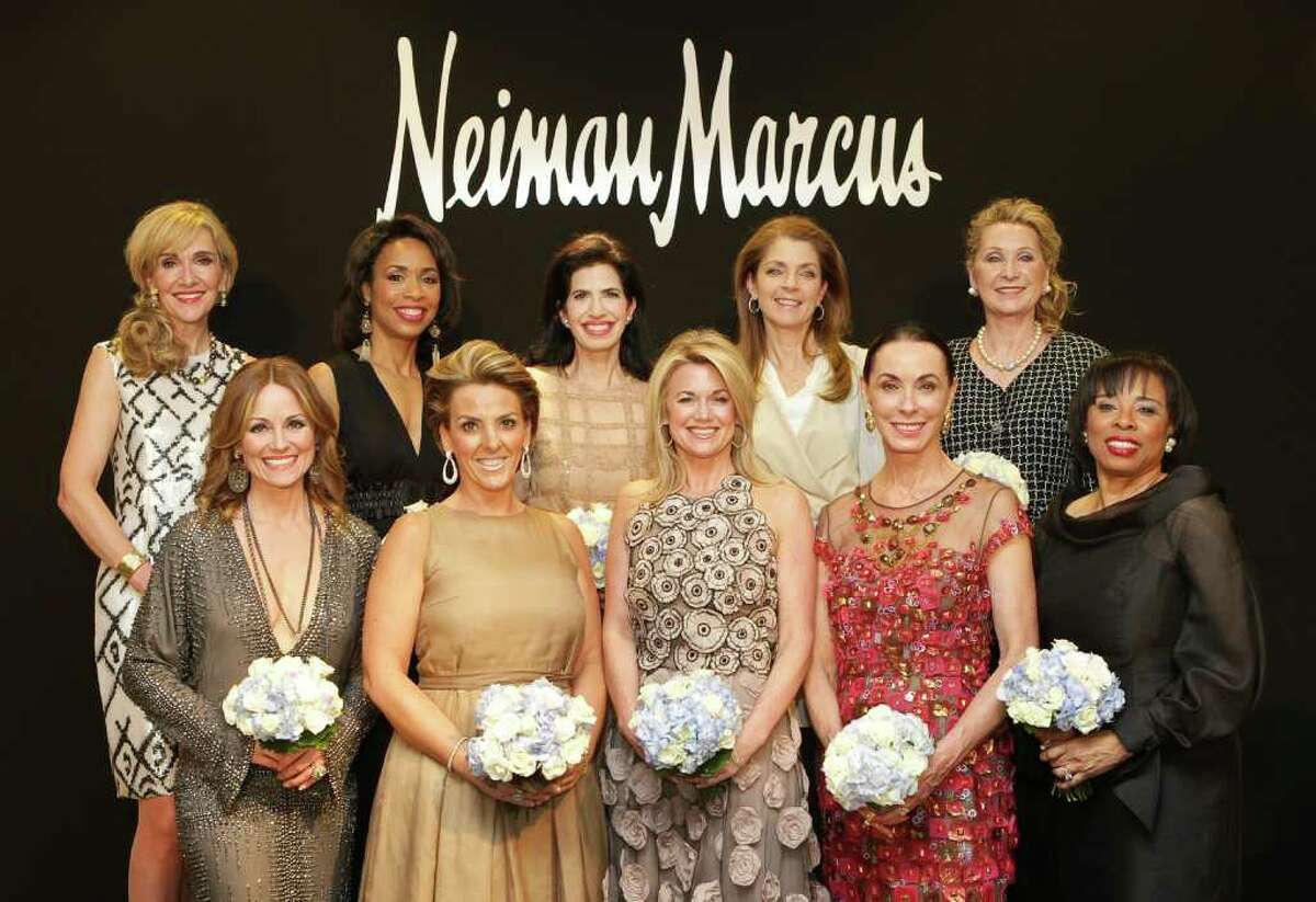 The Houston Chronicle's 2012 Best Dressed honorees: Front row, from left: Lucinda Loya, Mary Tere Perusquia, Millette Sherman, Sue Smith and Phyllis Williams. Back row, from left: Jana Arnoldy, Gina Gaston Elie, Dr. Kelli Cohen Fein, Paige Fertitta, and Carol Linn.