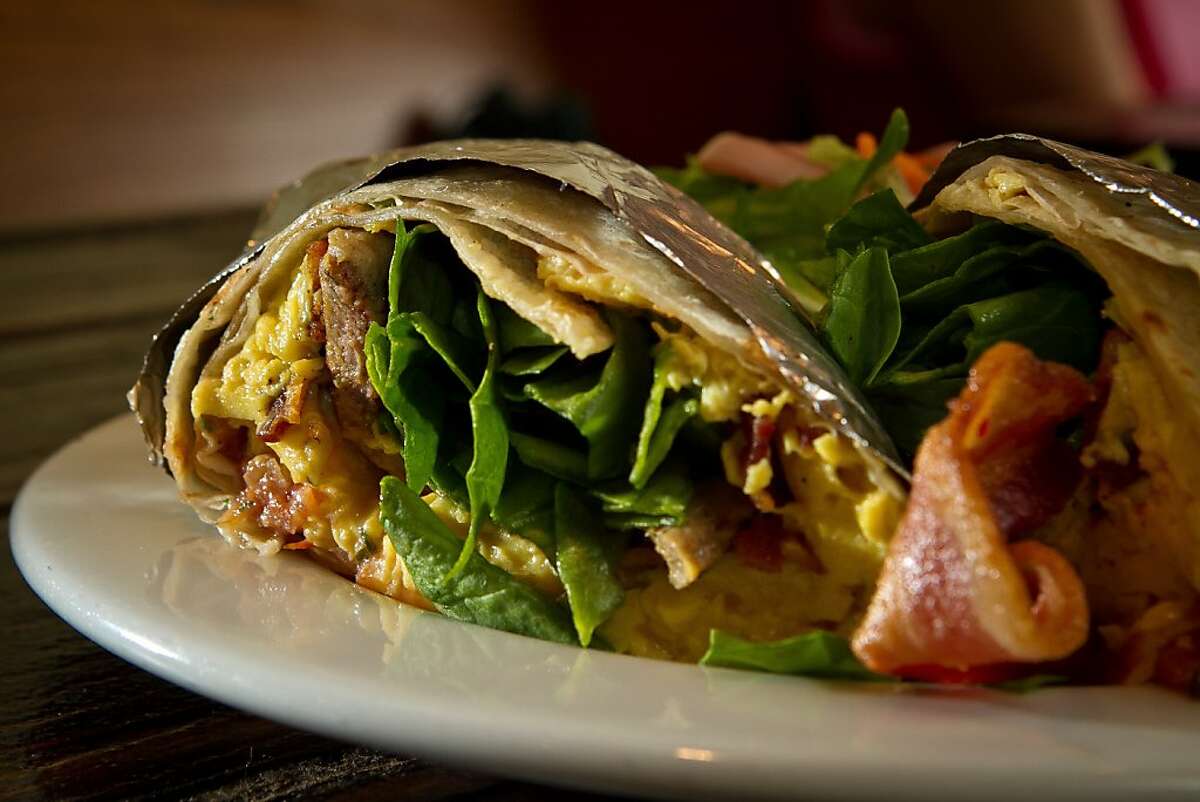 The Breakfast Burrito at the Beachside Coffee Bar in San Francisco, Calif. is seen on March 29th, 2012.