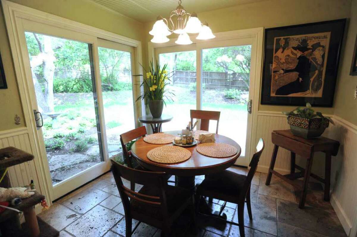 The breakfast nook in the home of Margaret Mitchell and Doug Endsley. April 3, 2012. Billy Calzada / San Antonio Express-News