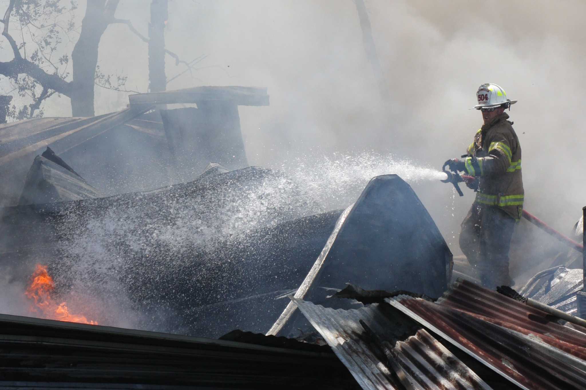 Beaumont Colony shop destroyed by flames