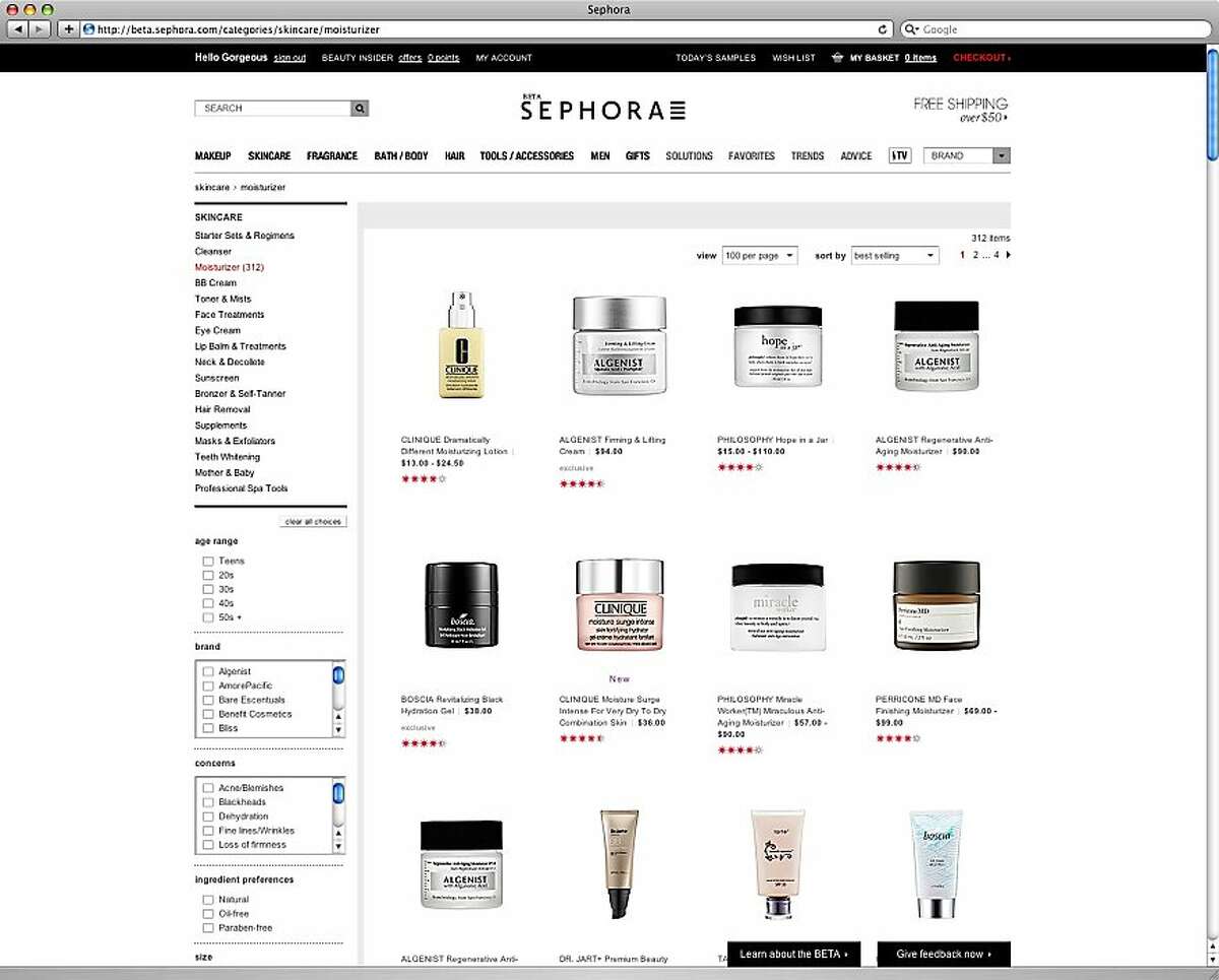 Sephora gives its website a makeover