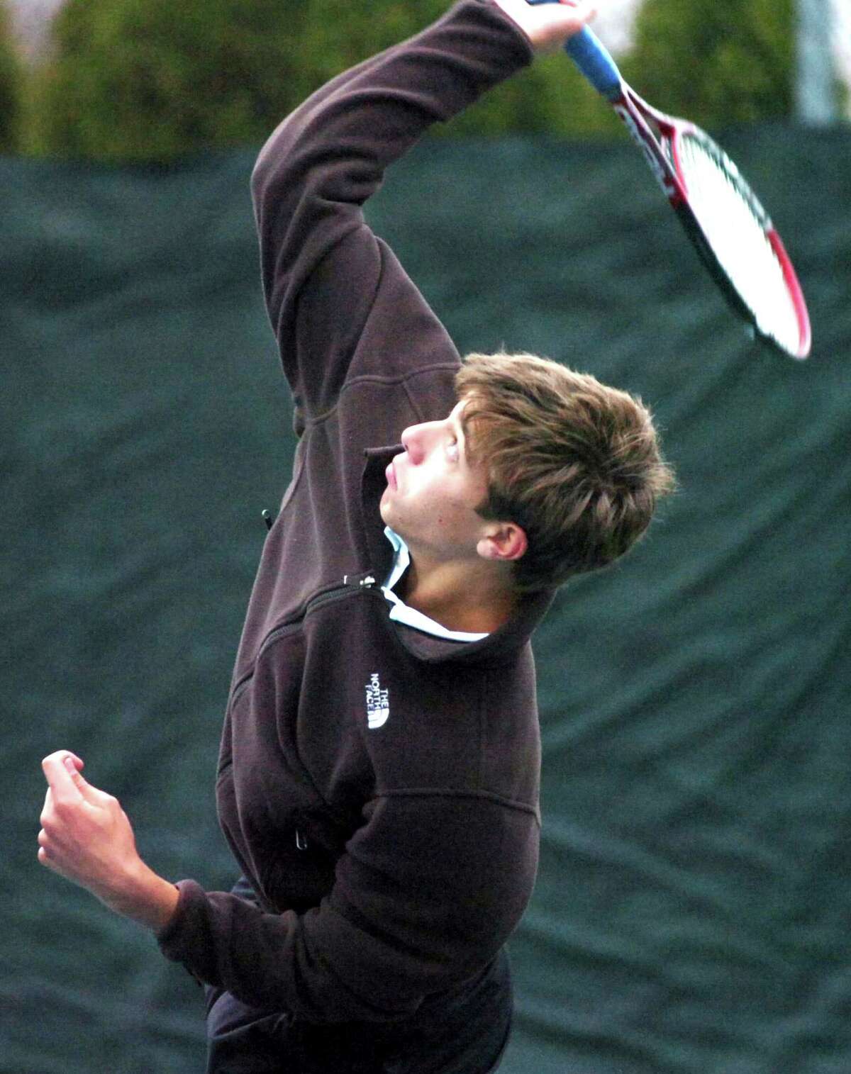 The Brunswick tennis team has to find a replacement for John Brosens who is now playing his tennis at Georgetown University.