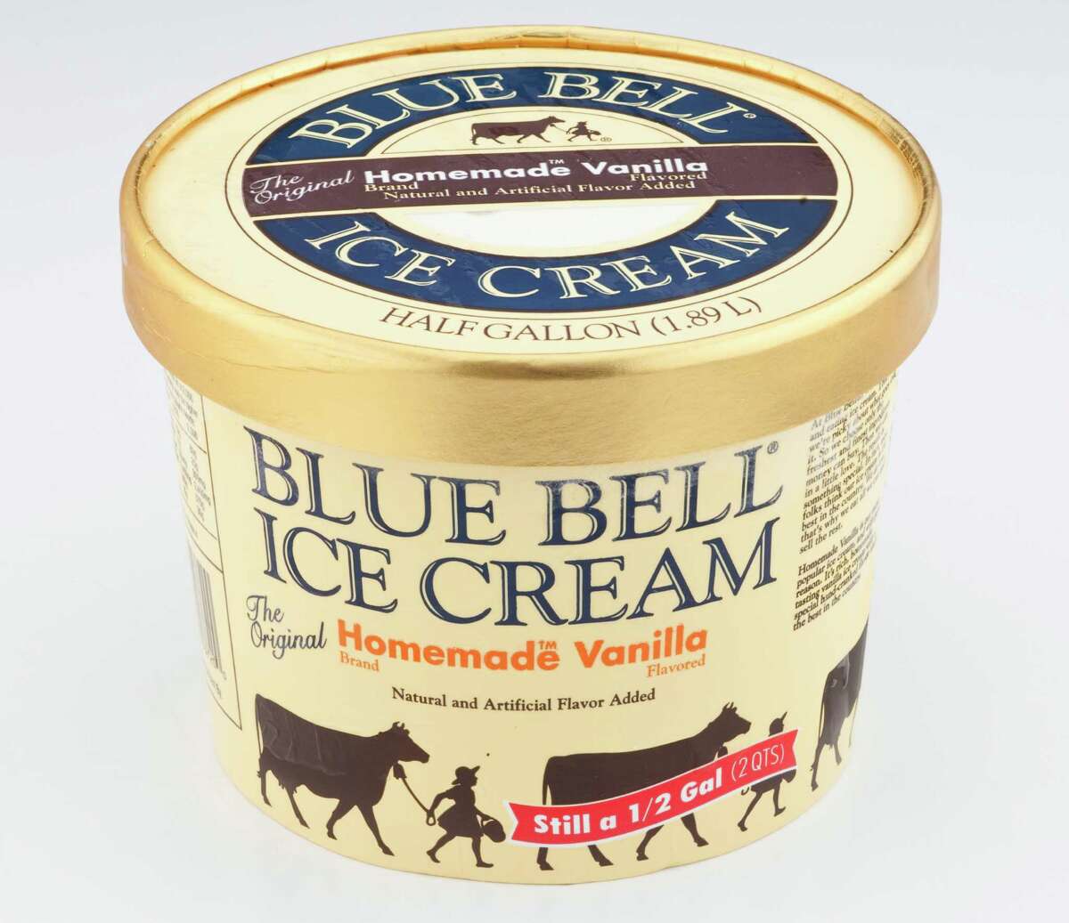 Blue Bell Ice Cream Home Made Vanilla. Photographed Tuesday, June 28, 2011, in the Chronicle studio in Houston.