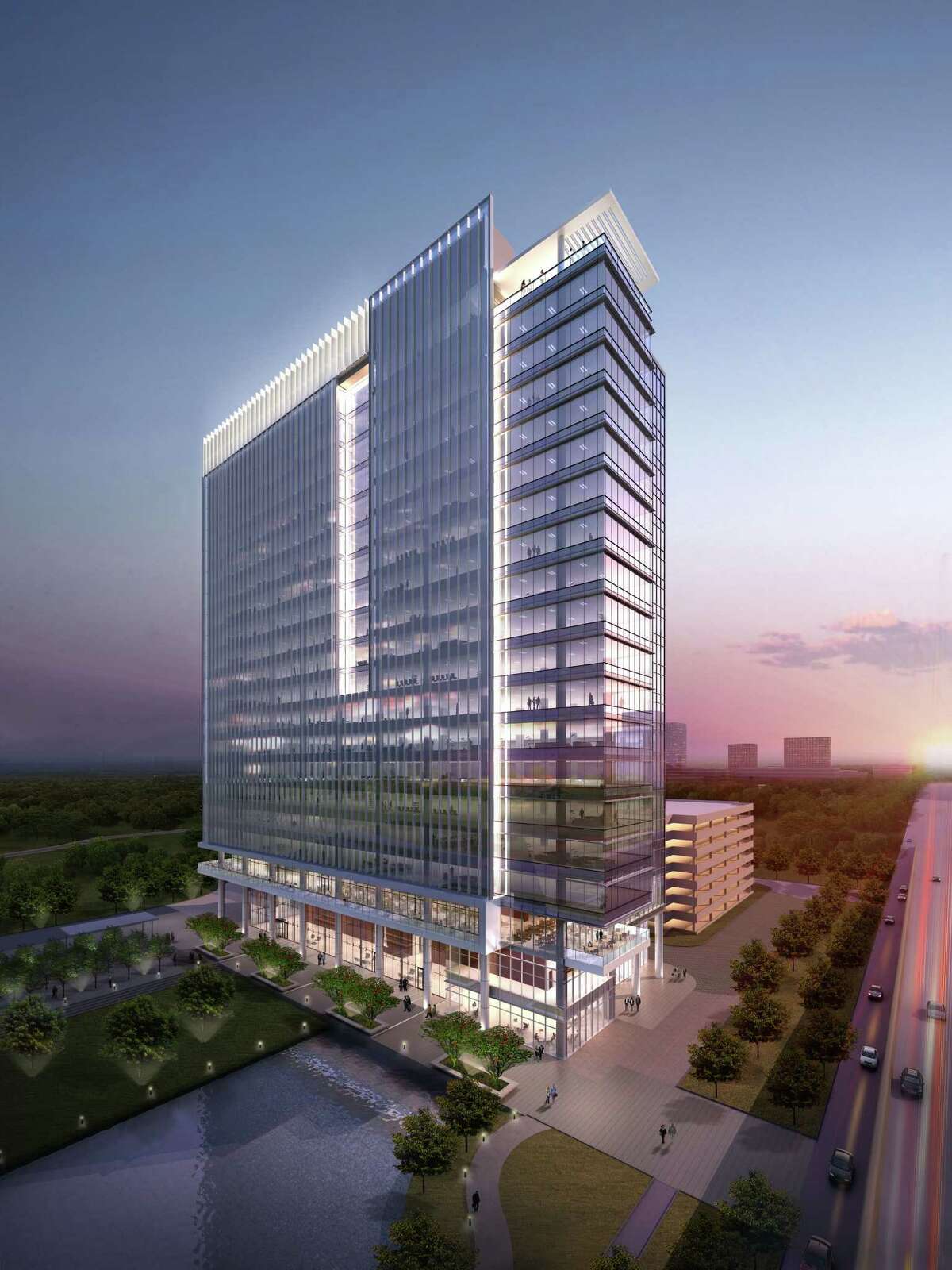 Trammell Crow and Principal Real Estate Investors are having this 20-story tower, shown in a rendering, built on a speculative basis.