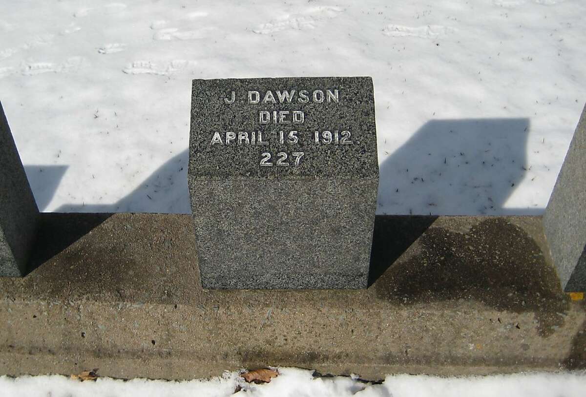 At Titanic burial ground, J. Dawson's fame lives on