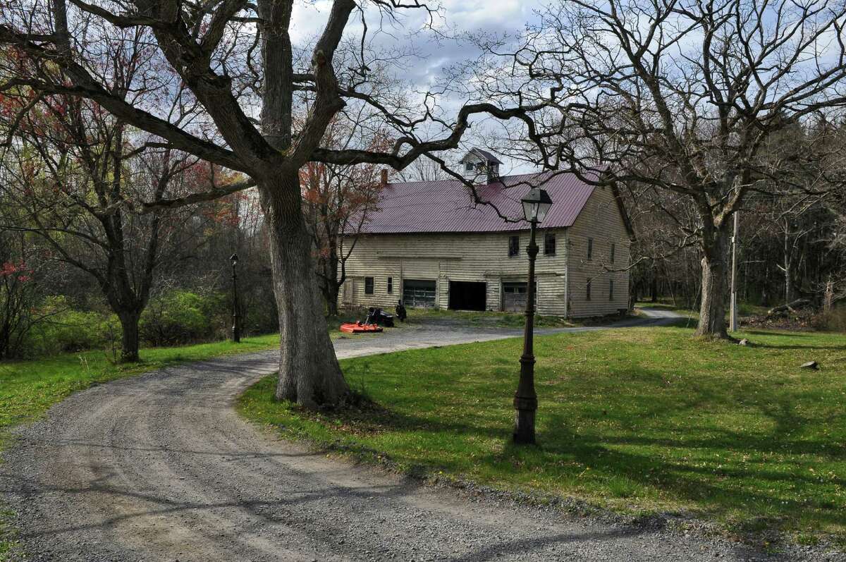 View of the barn on the property where Gilbert M. Tucker Jr. lived after he survived the sinking of the Titanic on April 15, 1912, seen here on Tuesday April 10, 2012 in Glenmont, NY. (Philip Kamrass / Times Union )