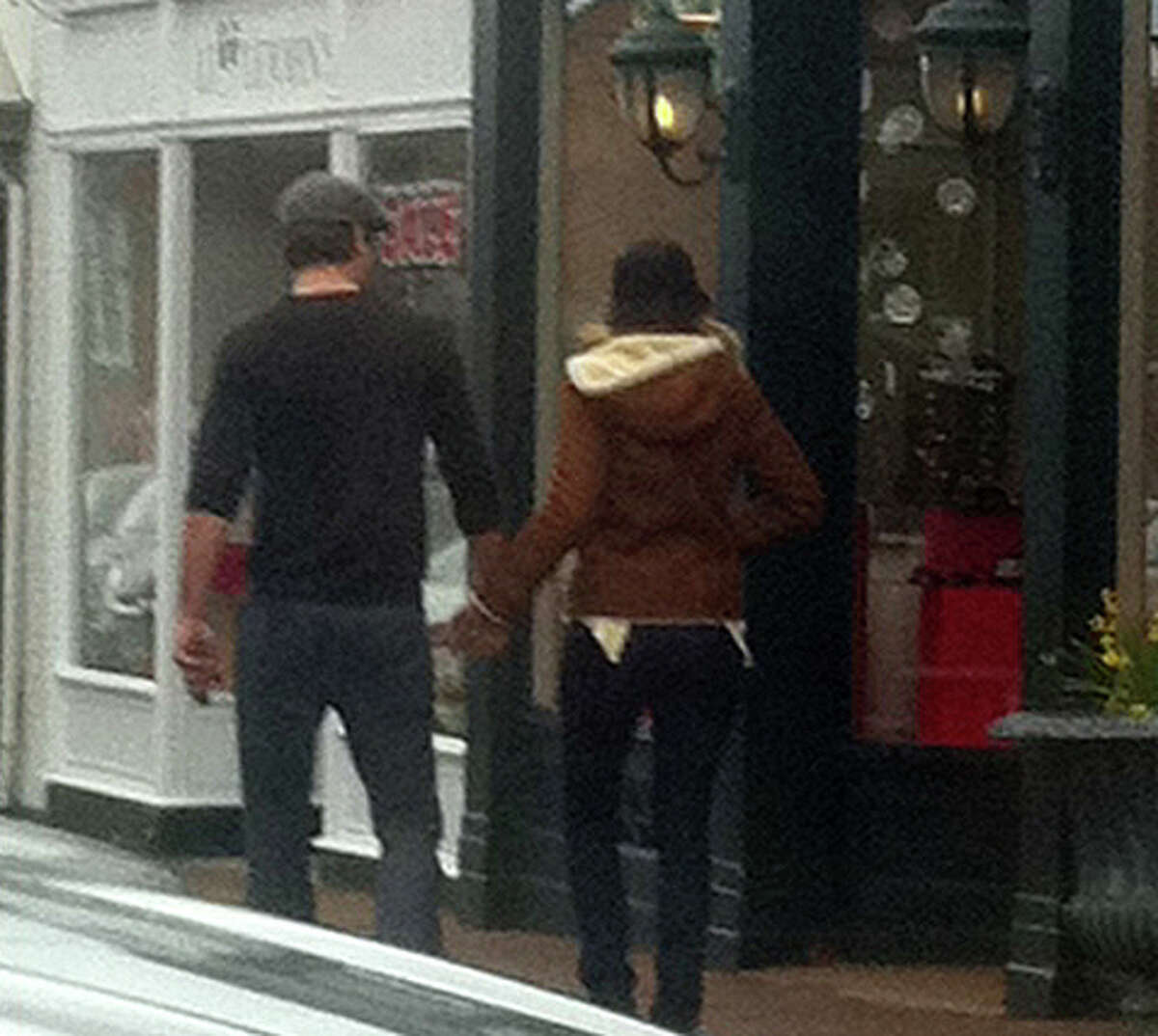 Actors Ryan Reynolds and Blake Lively were spotted walking down Elm Street in New Canaan Thursday afternoon.