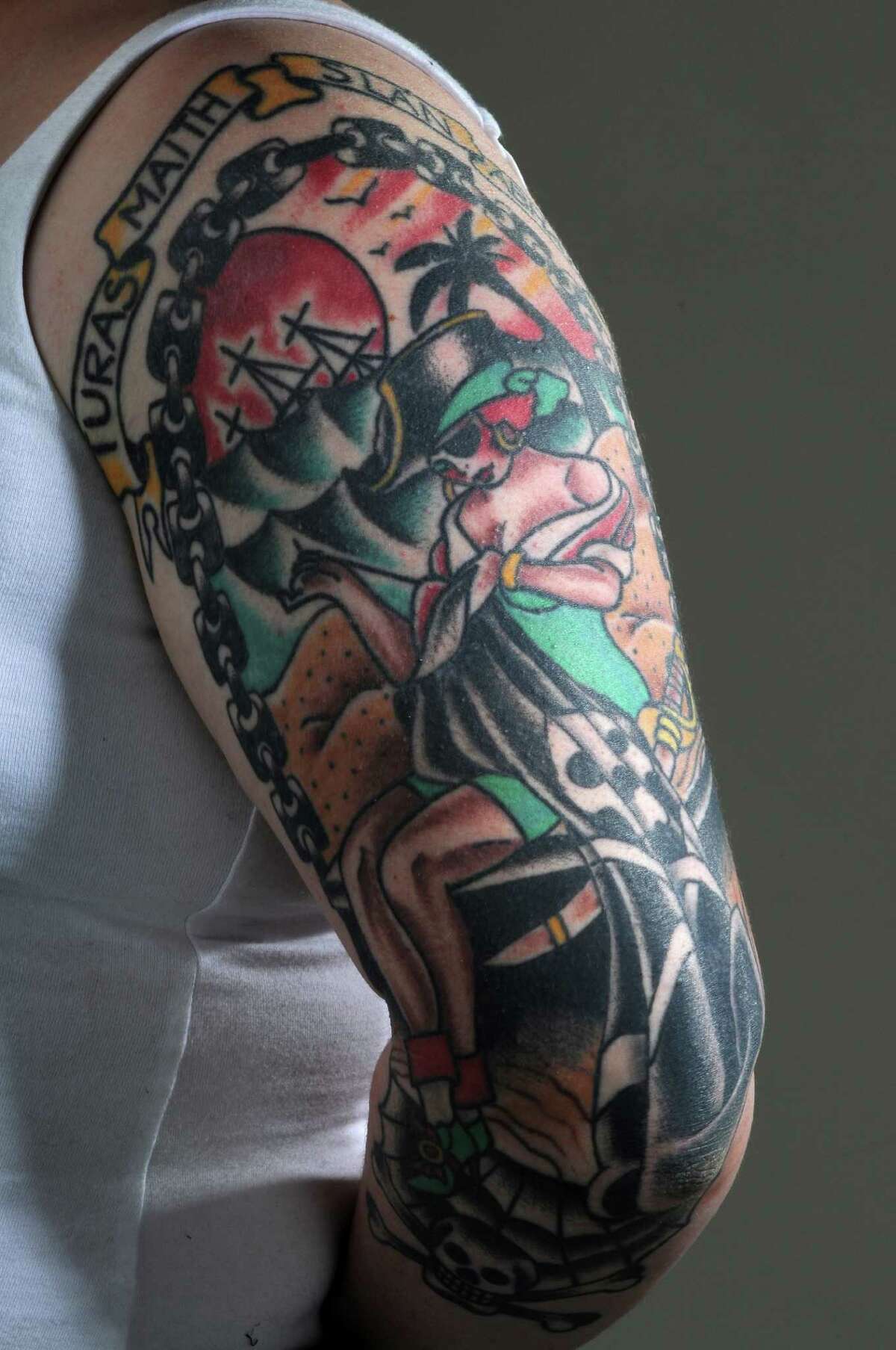 NFL starter sports hometown tattoo