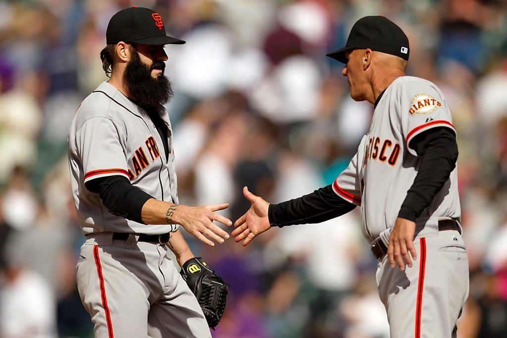 San Francisco Giants Closer Brian Wilson Warming Up in Bullpen Editorial  Image - Image of people, francisco: 31333785