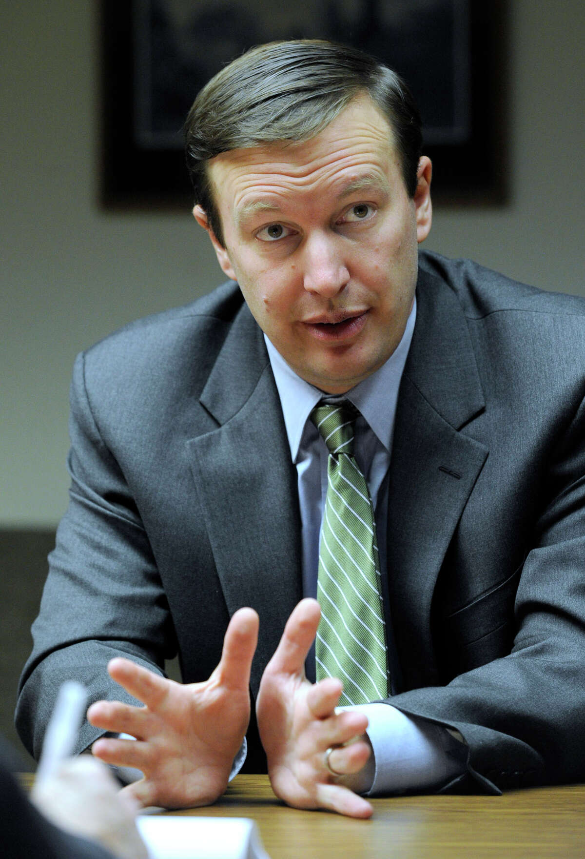 Congressman Chris Murphy meets with The News-Times editorial board Turesday, April 10, 2012.