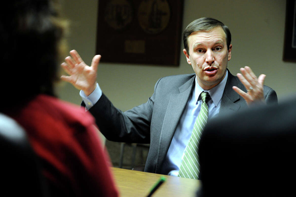Congressman Chris Murphy meets with The News-Times editorial board Tuesday, April 10, 2012.
