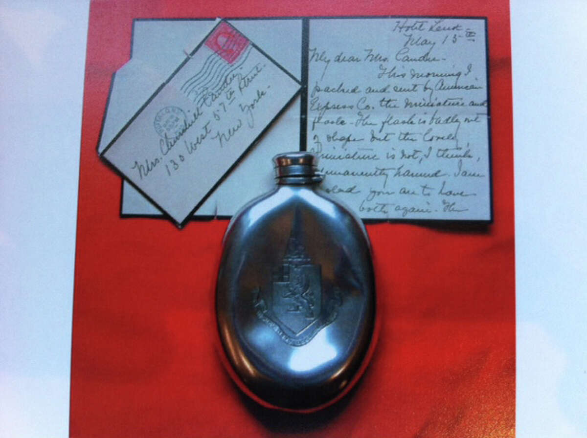 A letter and a flask found on the body of Edward Kent who held on to the flask for Helen Churchill Candee because she had no pockets in her fur coat. Kent drowned in the disaster, but using the letter to his sister, the flask was returned to Candee.