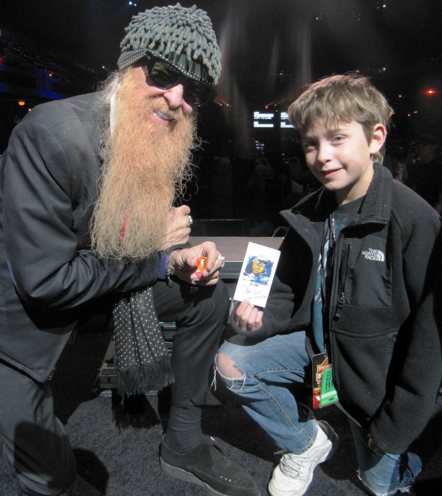 Kid guitarist meets Slash; Rolling Stones; ZZ Top at Rock 'n Roll Hall