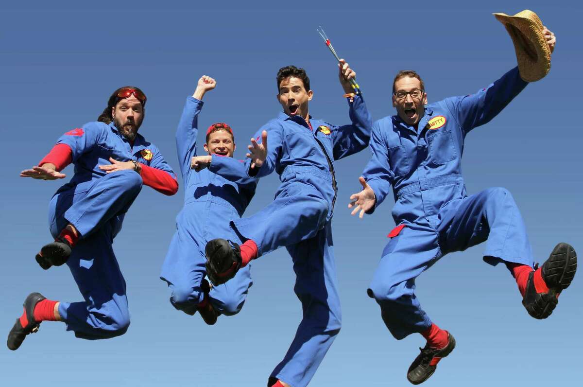 Reach high, think big, work hard, have fun: Imagination Movers, a child-centered rock band from New Orleans, performs at Toyota presents the Oakdale Theatre on Sunday, April 29.