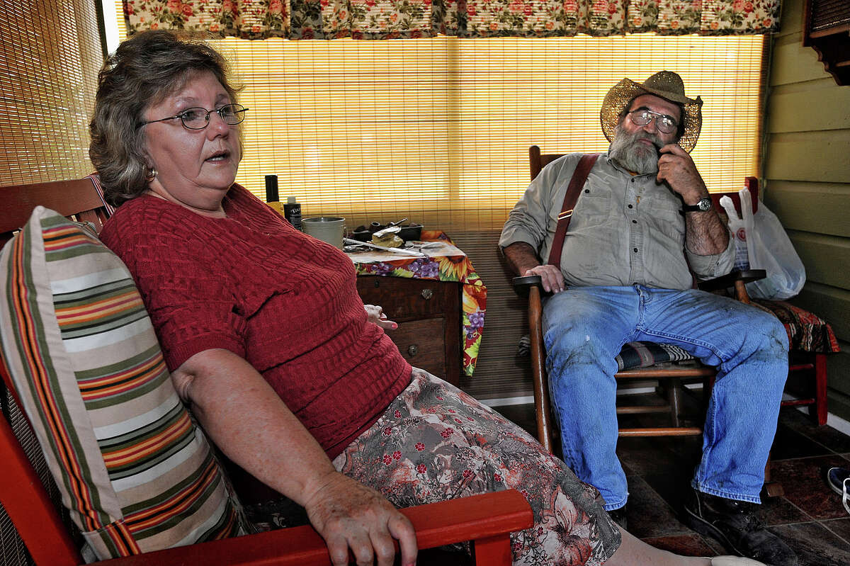 In 2011 Judy Arnold and Don Arnold rode out a fire storm that came within yards of their Hardin County home (see side picture). The couple said their home and possessions were not destroyed by the fires, but the event was as emotionally straining as a hurricane. Photo taken Tuesday, April 10, 2012 Guiseppe Barranco/The Enterprise