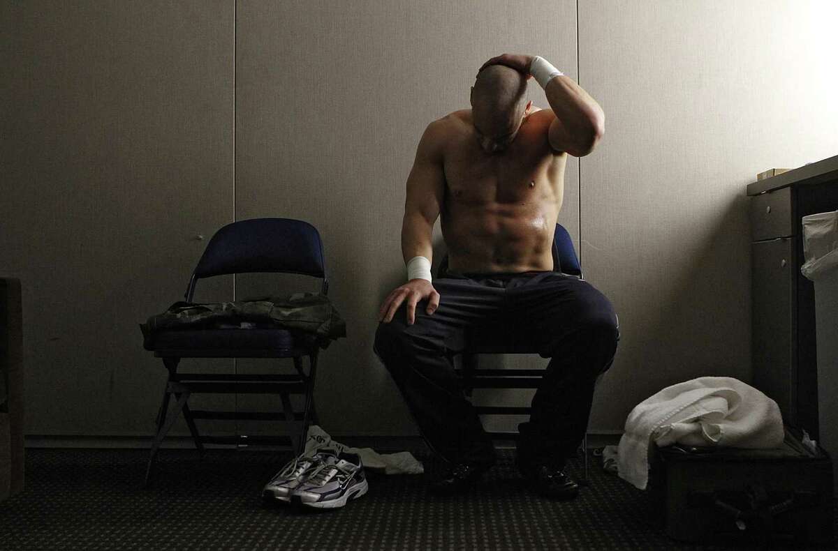 Wrestler R.J. Brewer is happy to take the heat