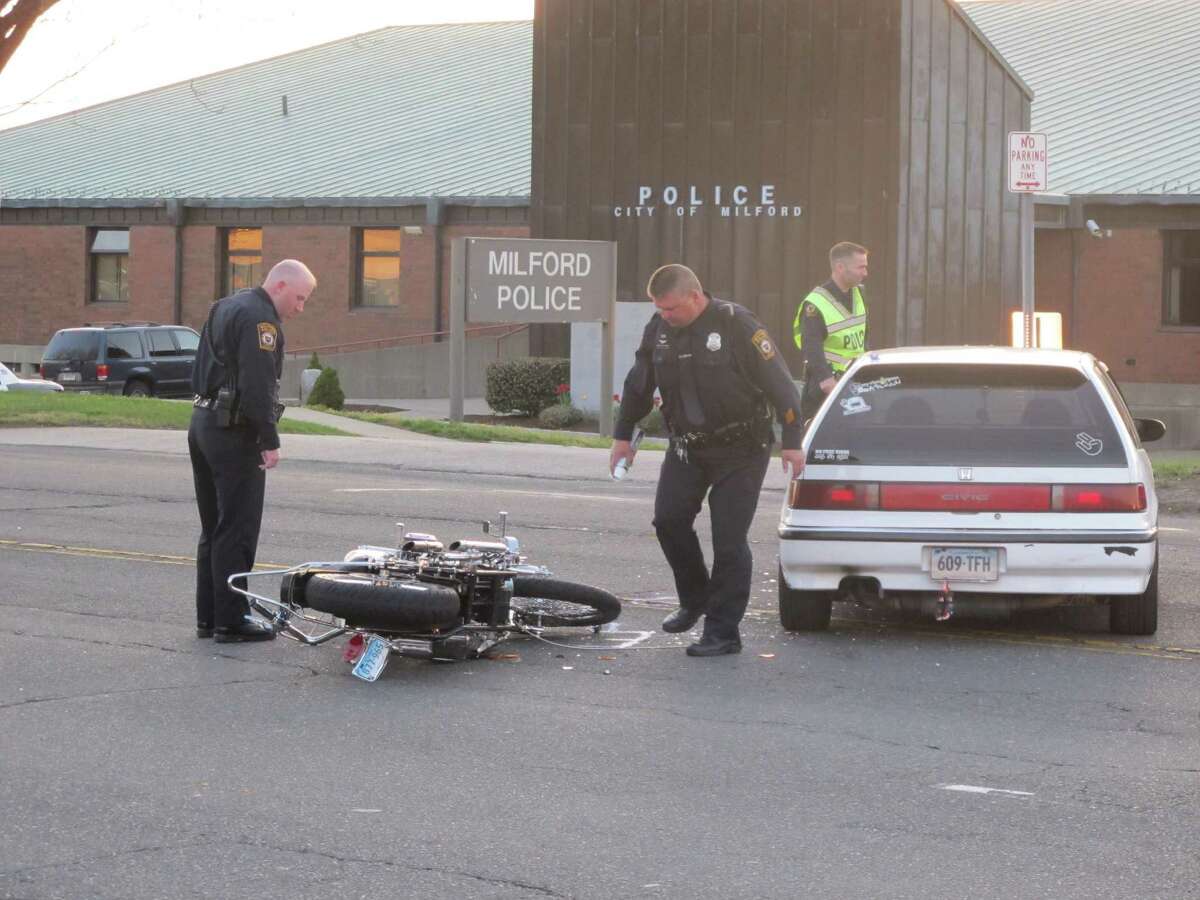 Police ID motorcyclist, rider in Milford crash
