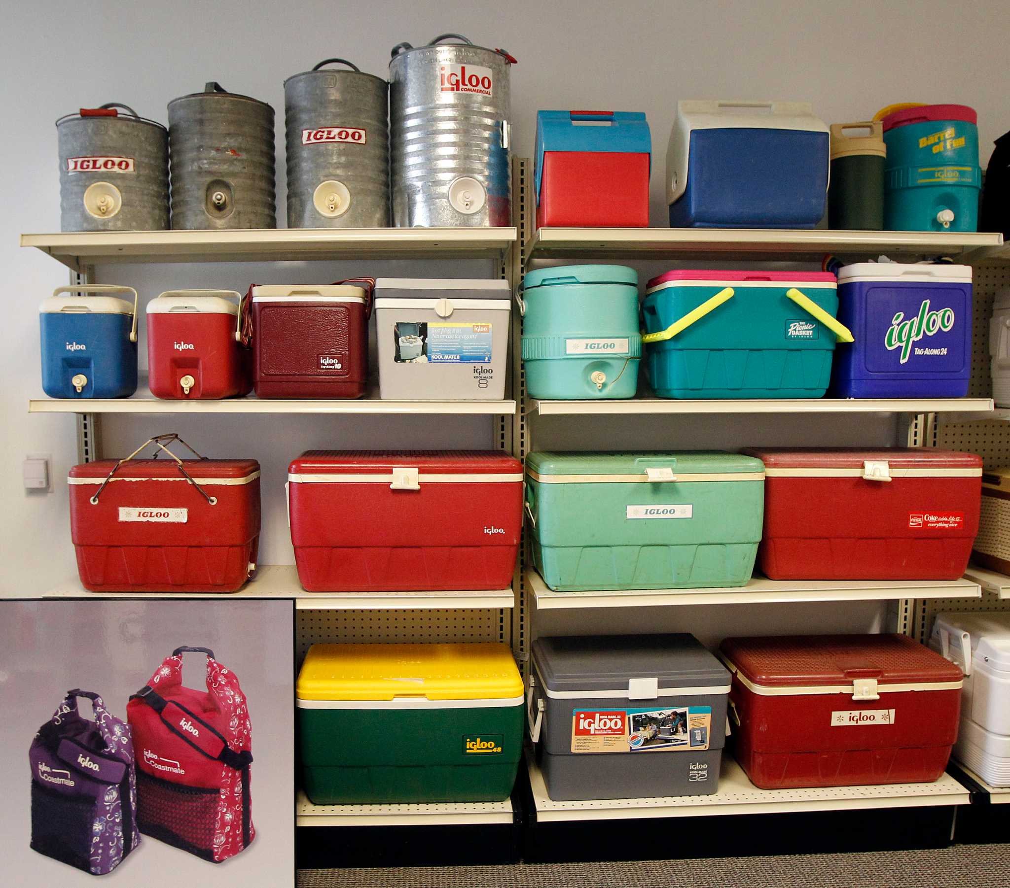 ice boxes and coolers