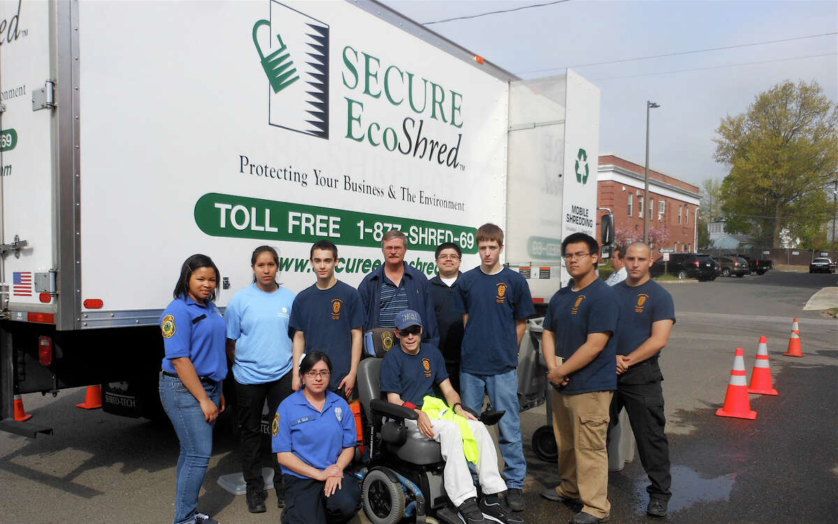 Fairfield Police Explorers really tear things up on Shred Day