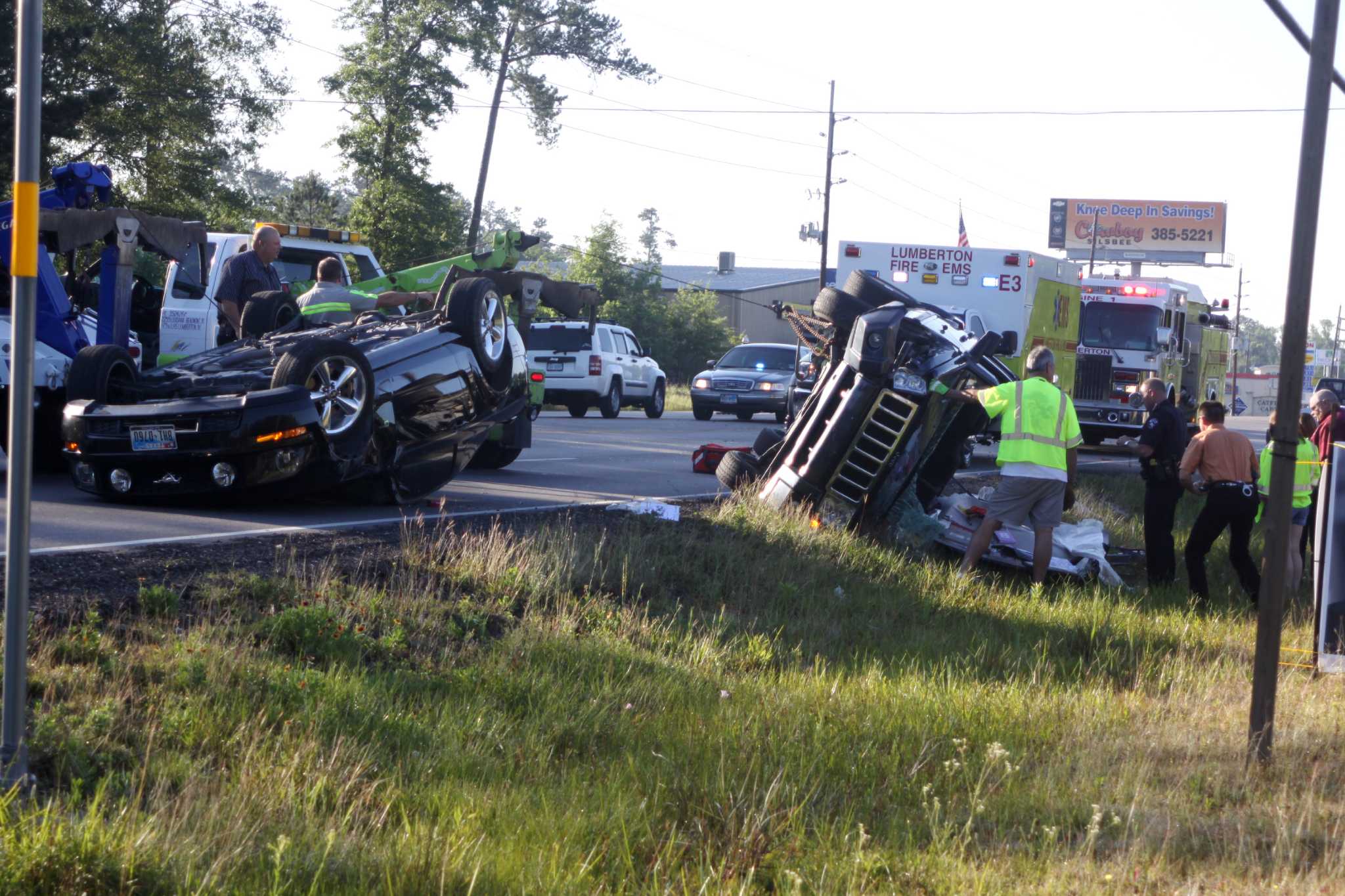 Lumberton accident backs up morning traffic; two transported to hospital