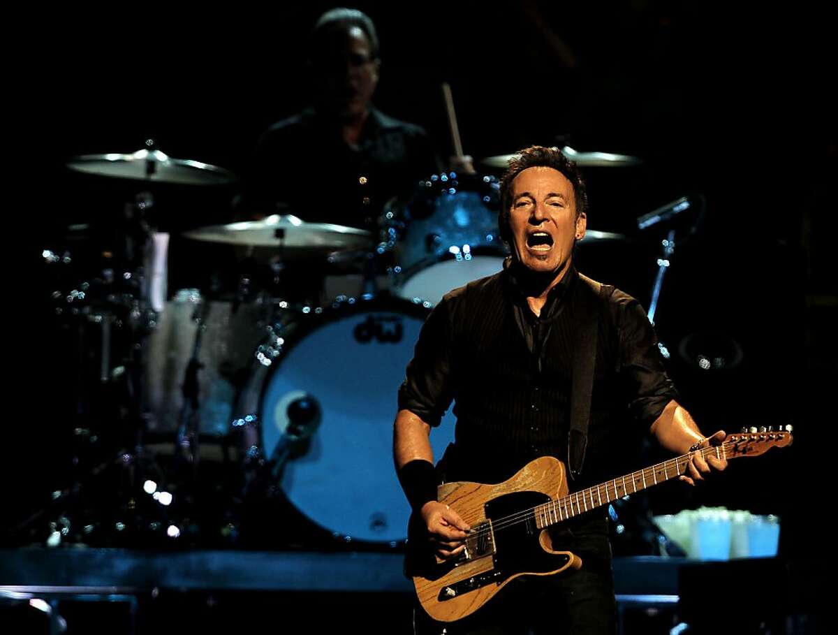 Bruce Springsteen and the E Street band play a concert, on Tuesday April 24, 2012, at HP Pavilion in San Jose, Ca.
