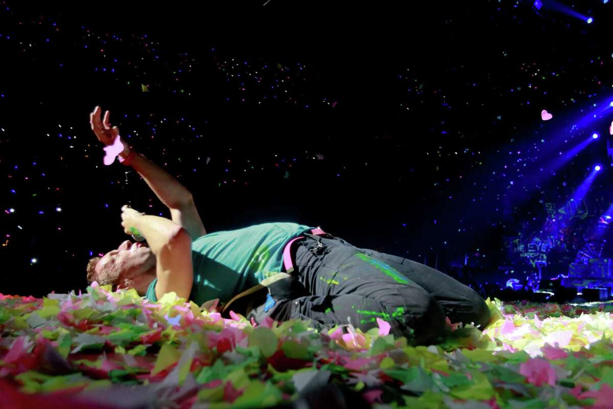 Coldplay performs at KeyArena in Seattle