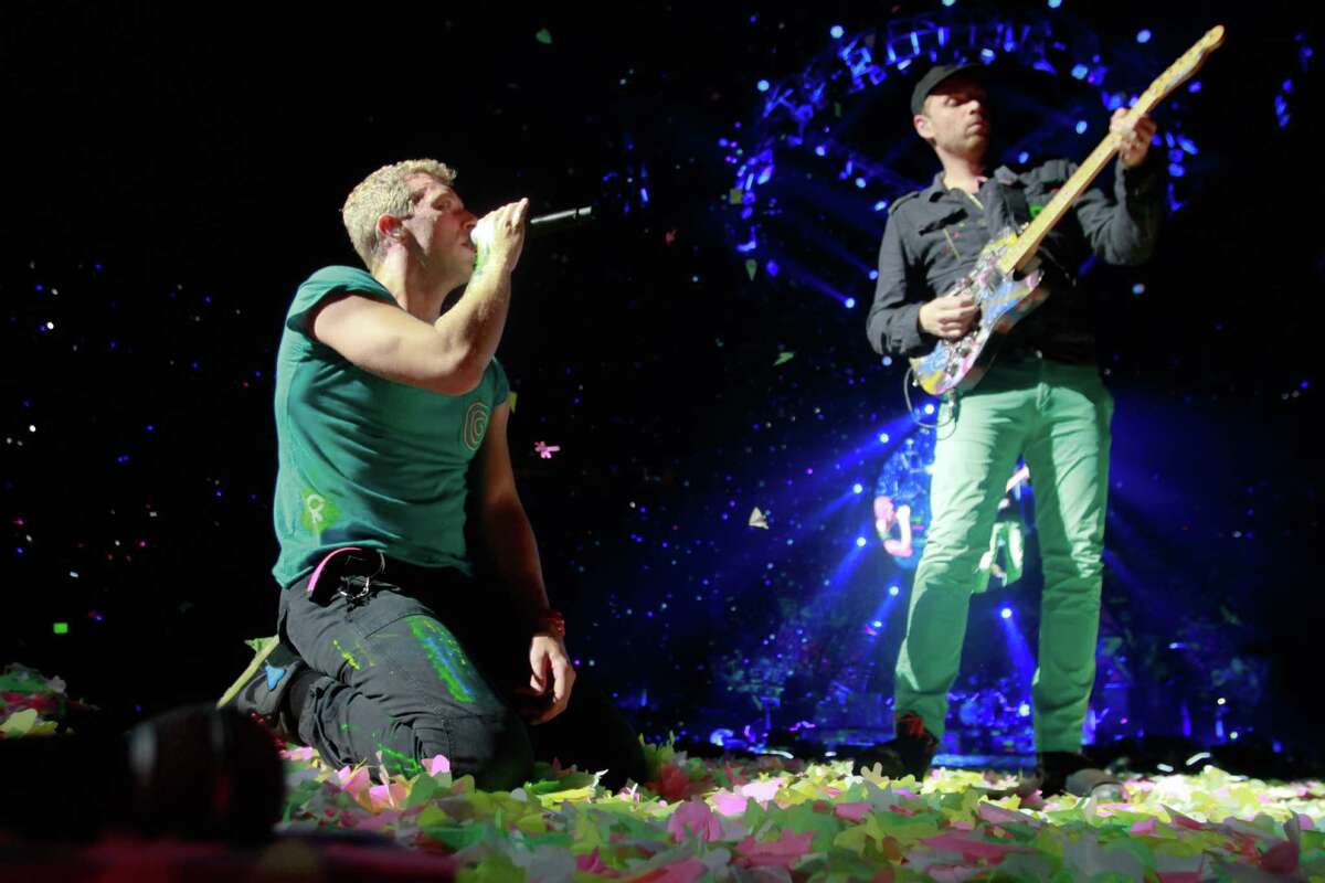 Coldplay performs at KeyArena in Seattle