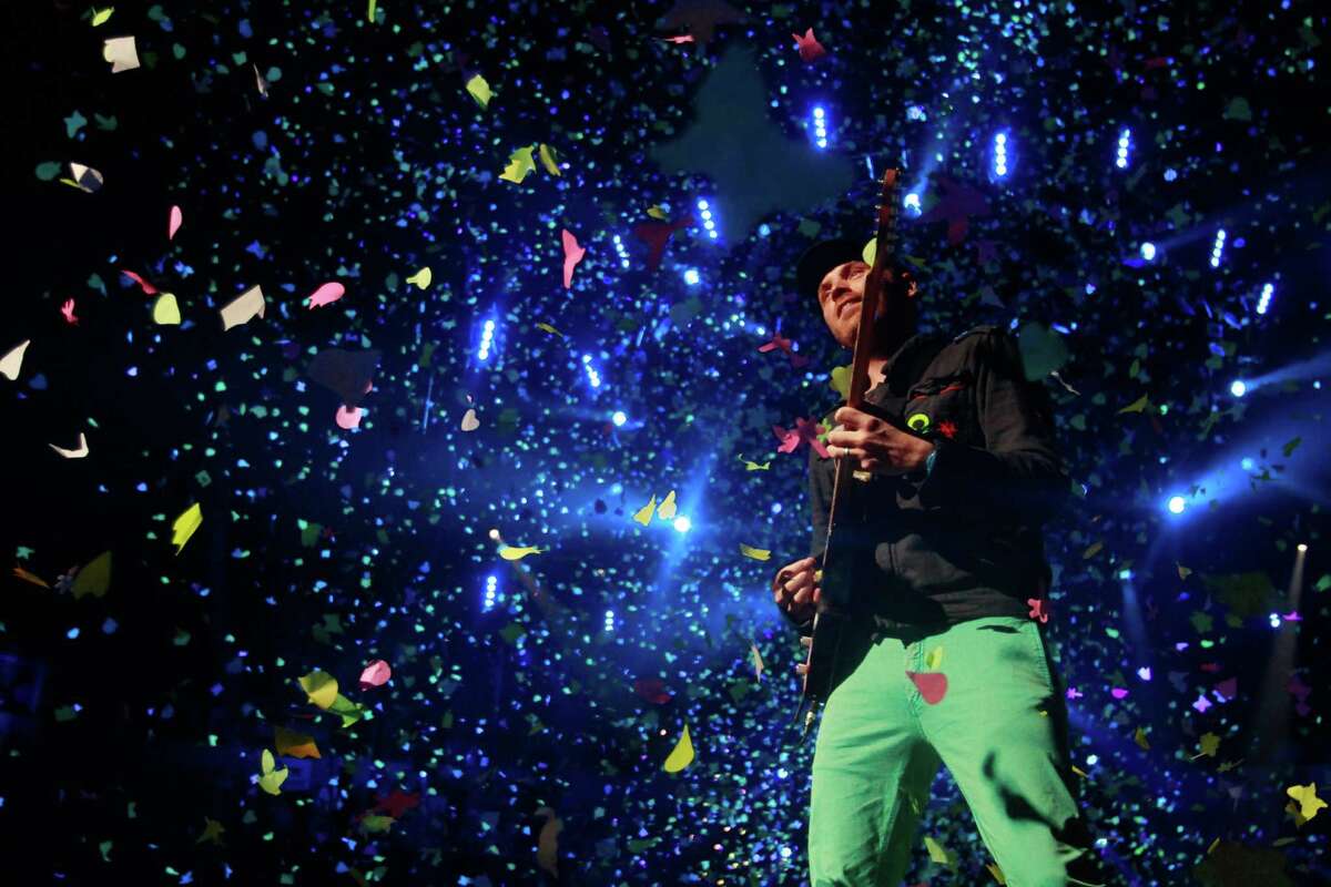 Coldplay performs at KeyArena in Seattle