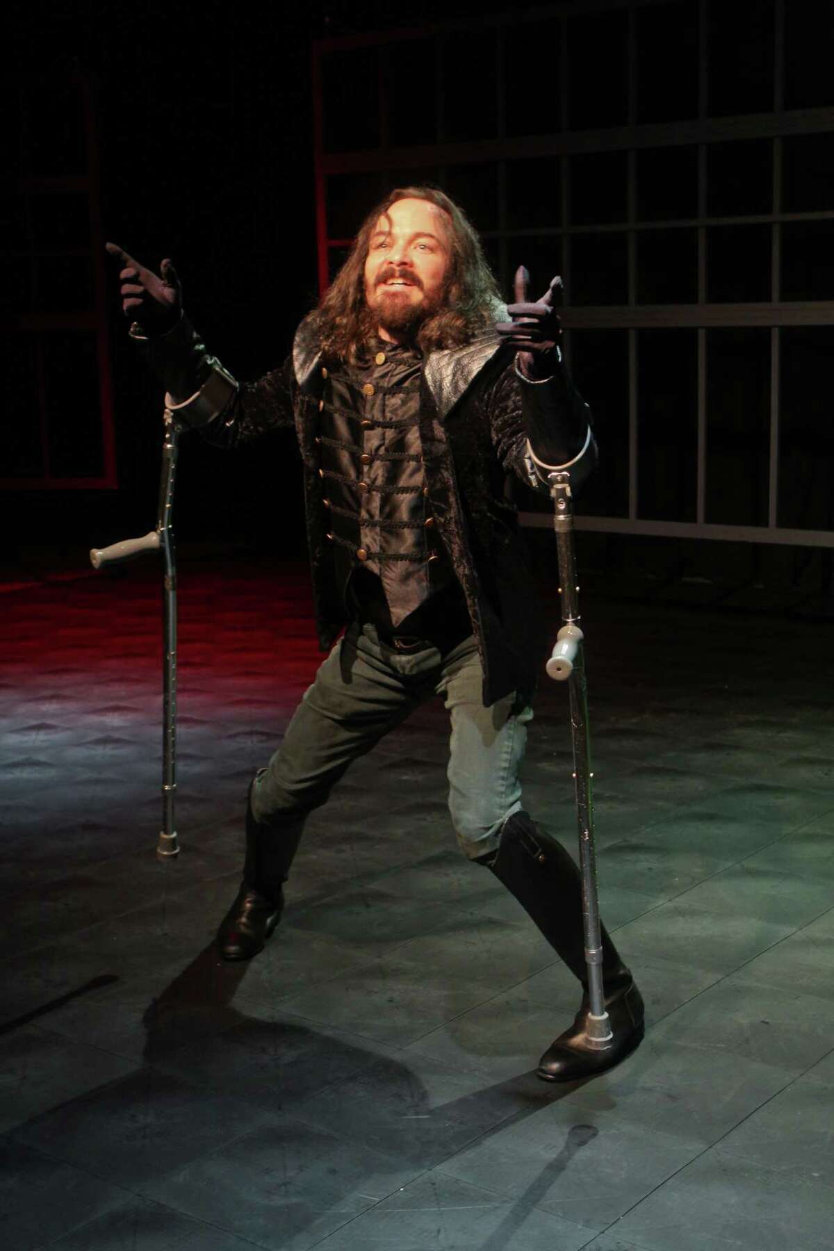 (For the Chronicle/Gary Fountain, April 15, 2012) Guy Roberts as Richard, in this scene from Main Street Theater's production of Shakespeare's Richard III.