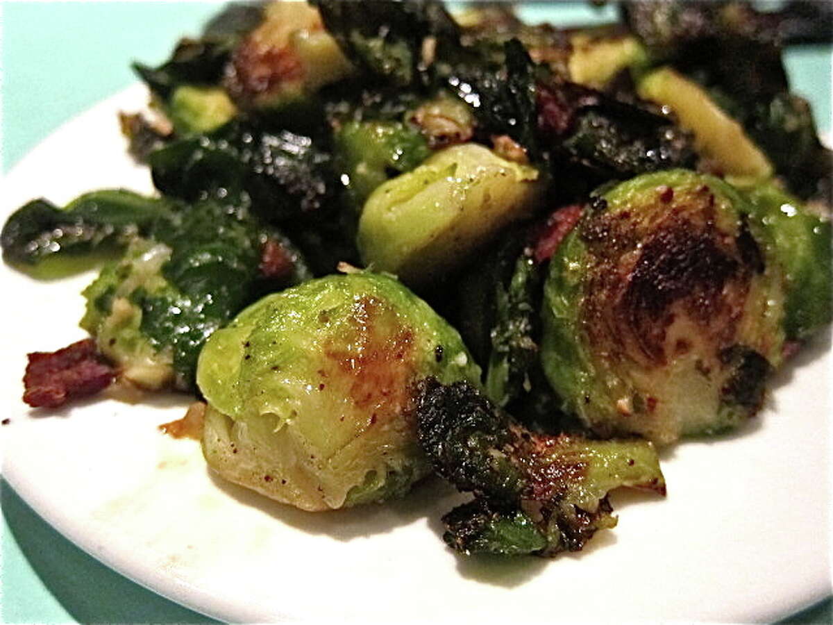 A side dish of brussel sprouts at Giacomo's.