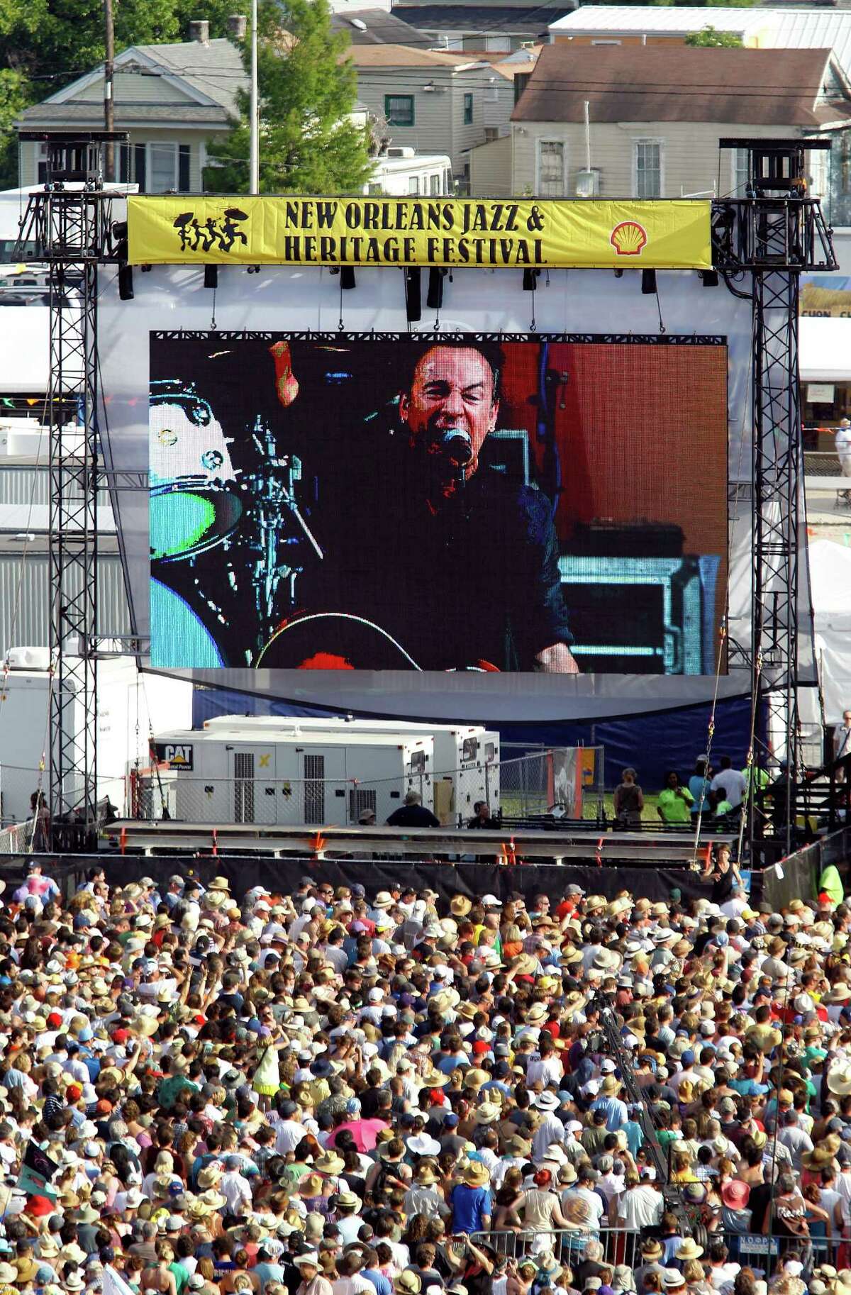 Bruce Springsteen and the E Street Band play the Acura Stage at the 2012 New Orleans Jazz and Heritage Festival presented by Shell on Sunday, April 29, 2012.