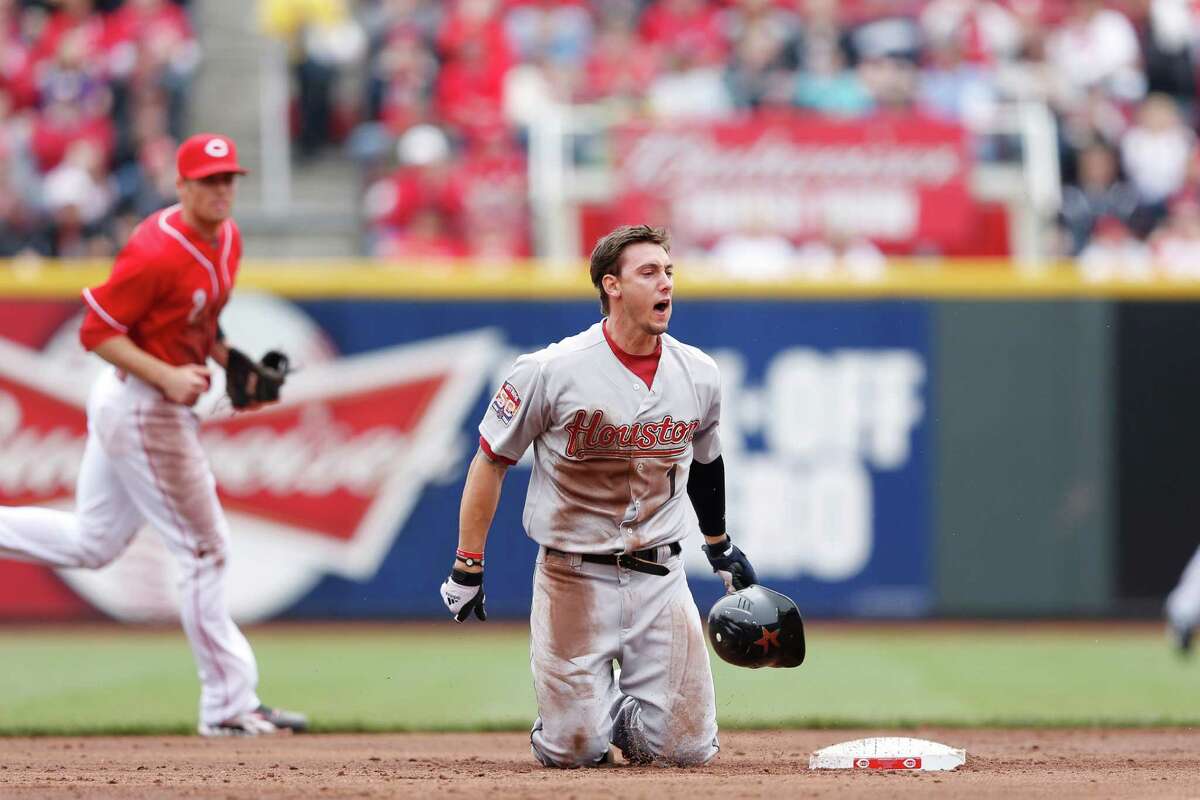 AUG 06 2012: Houston Astros center fielder Jordan Schafer #1