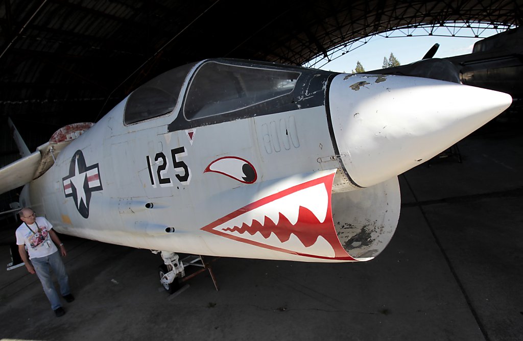 Playground fighter jet now in Pacific Air Museum
