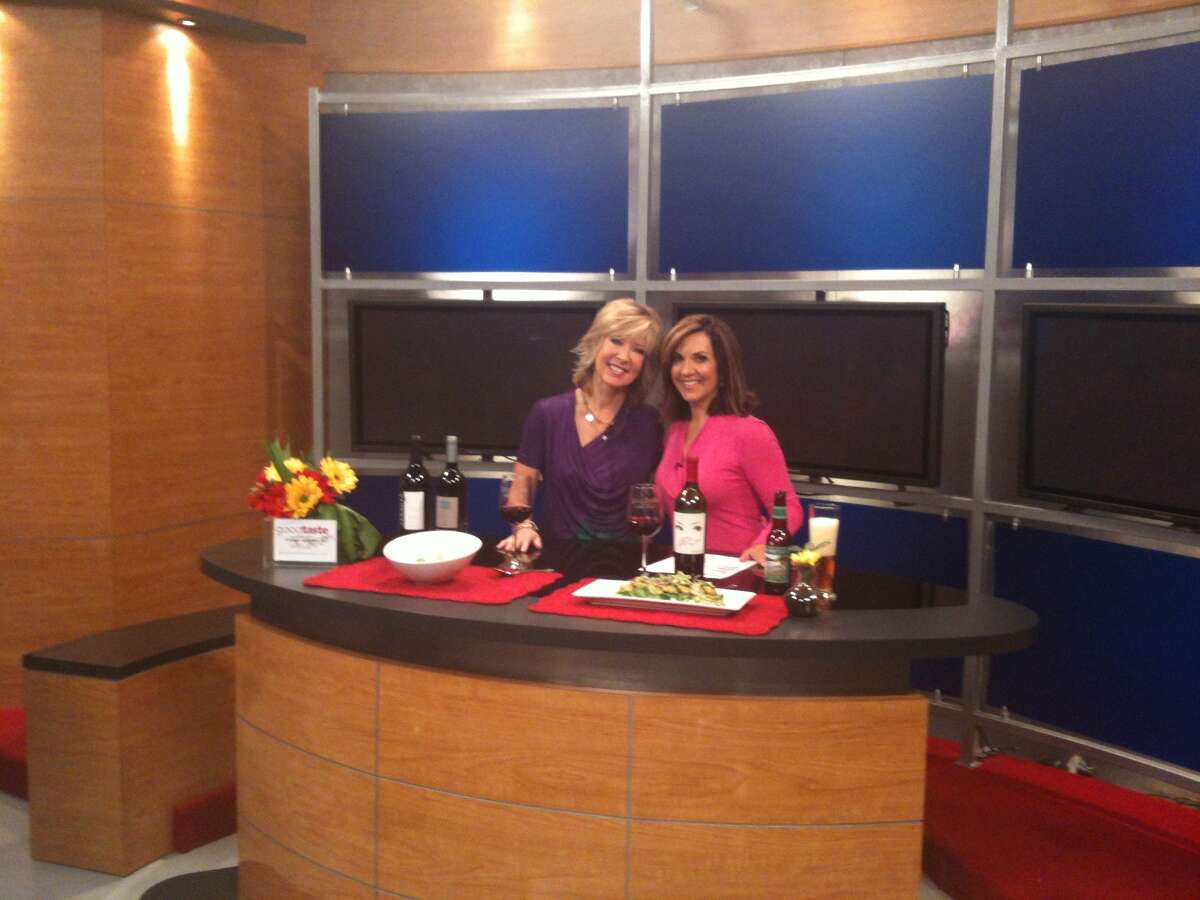 Tanji Patton, shown here with KPRC anchor Courtney Zavala, is now doing food and wine segments for NBC affiliate KPRC in Houston.