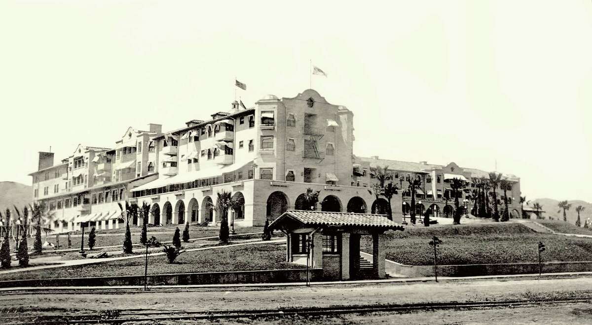 In this undated image released by Beverly Hills Collection, a historic view of The Beverly Hills Hotel is seen. The Beverly Hills Hotel is celebrating its 100th Anniversary in May. (AP Photo/Beverly Hills Collection)