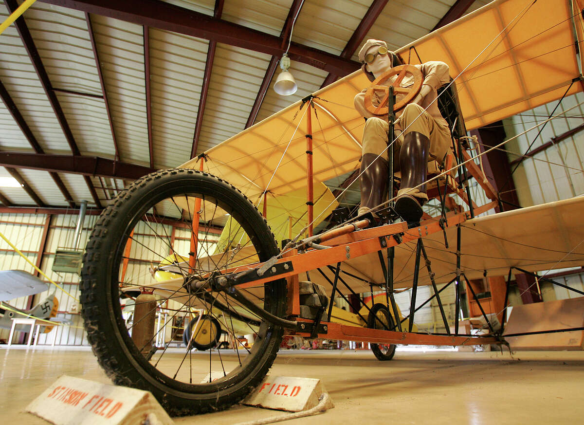 Vintage aircraft are on display a the Texas Air Museum at Stinson Airport.