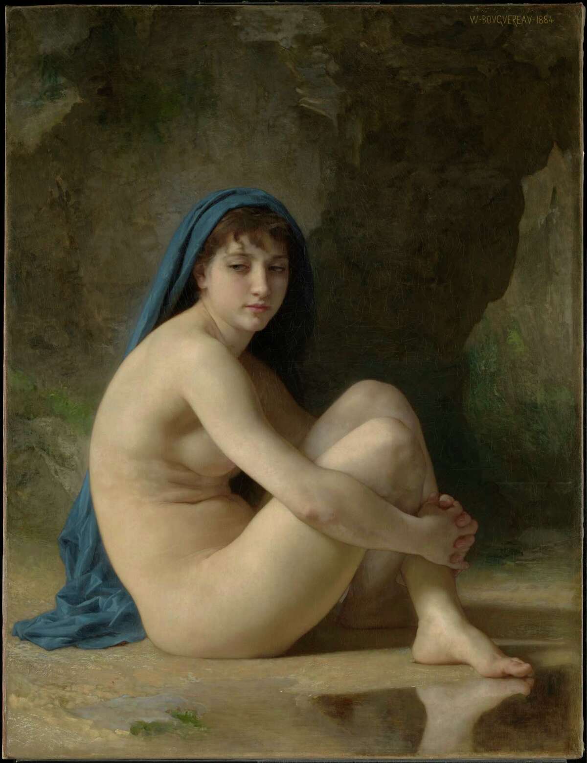 William-Adolphe Bouguereau, Seated Nude, 1884. Sterling and Francine Clark Art Institute, Williamstown, Massachusetts, USA